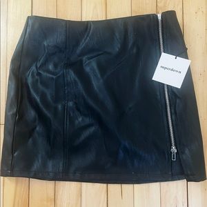 Black Pleather Skirt | Revolve